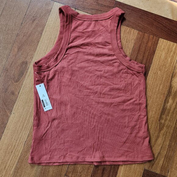 NWT No Boundaries Juniors Mauve Ribbed Tank Top Size Medium - Picture 7 of 11